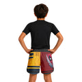 Deadpool And Wolverine Best Friend Dual Kids Grappling Shorts