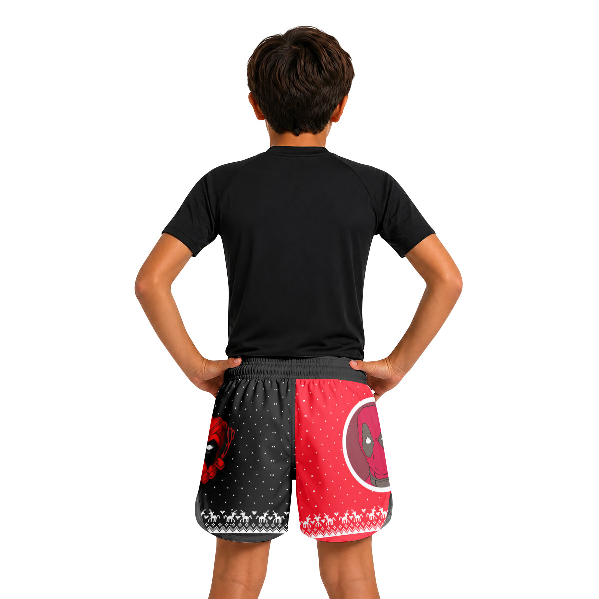Deadpool Merry Chimichanga Kids Grappling Shorts