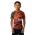 Demon Slayer Tanjiro Sun Halo Dragon Dance Kids Rash Guard