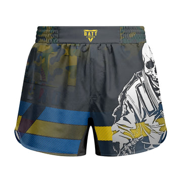 Dominica Skull Fighter Kids Grappling Shorts