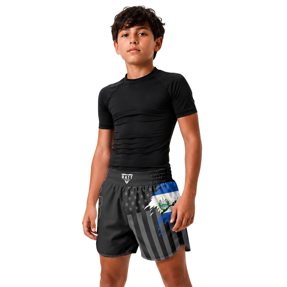 El Salvador Phantom Division Kids Grappling Shorts