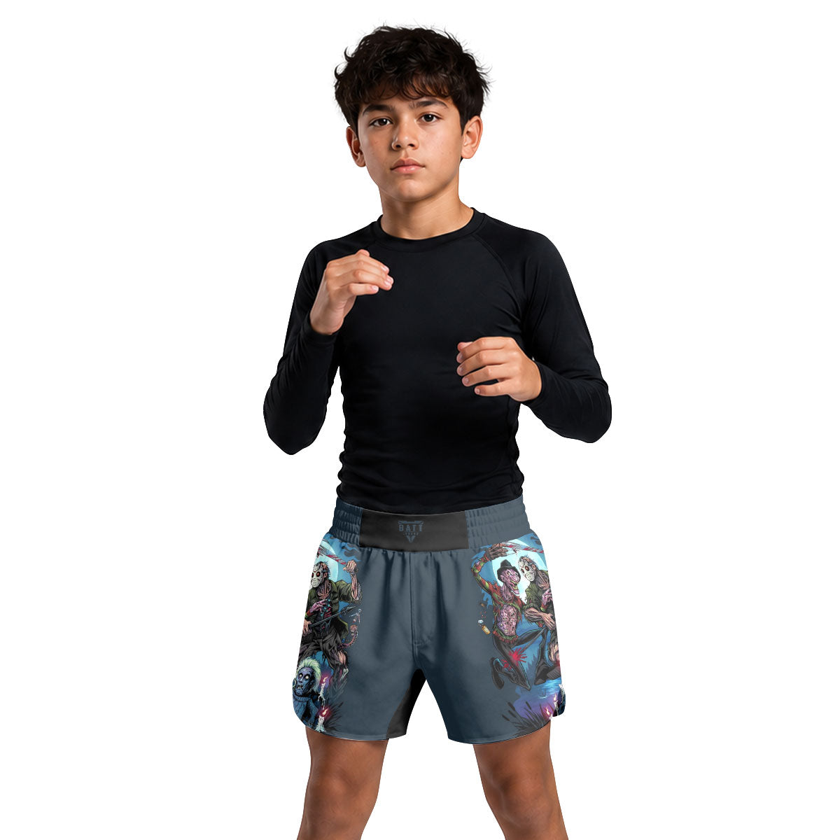 Freddy vs Jason Kids Grappling Shorts