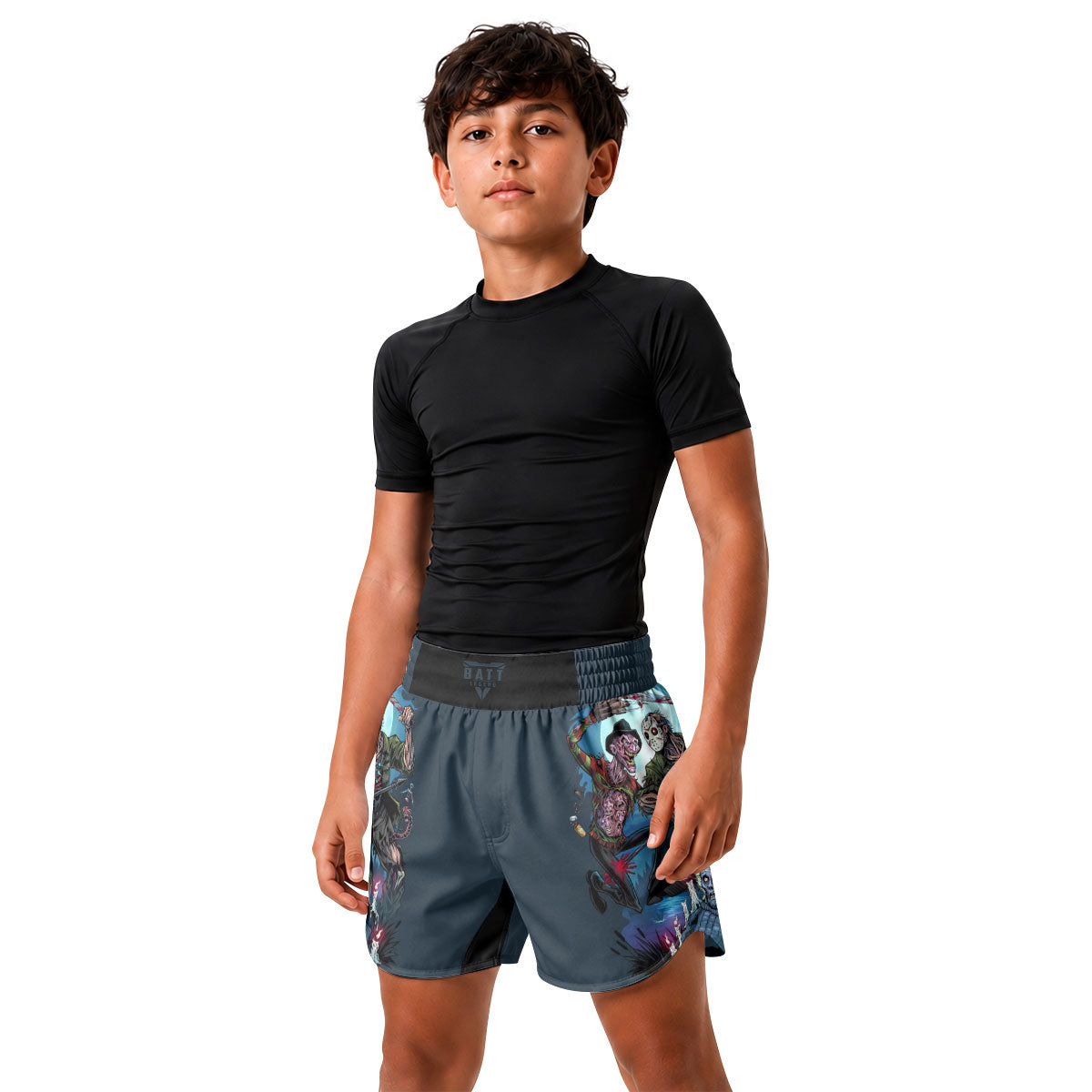 Freddy vs Jason Kids Grappling Shorts