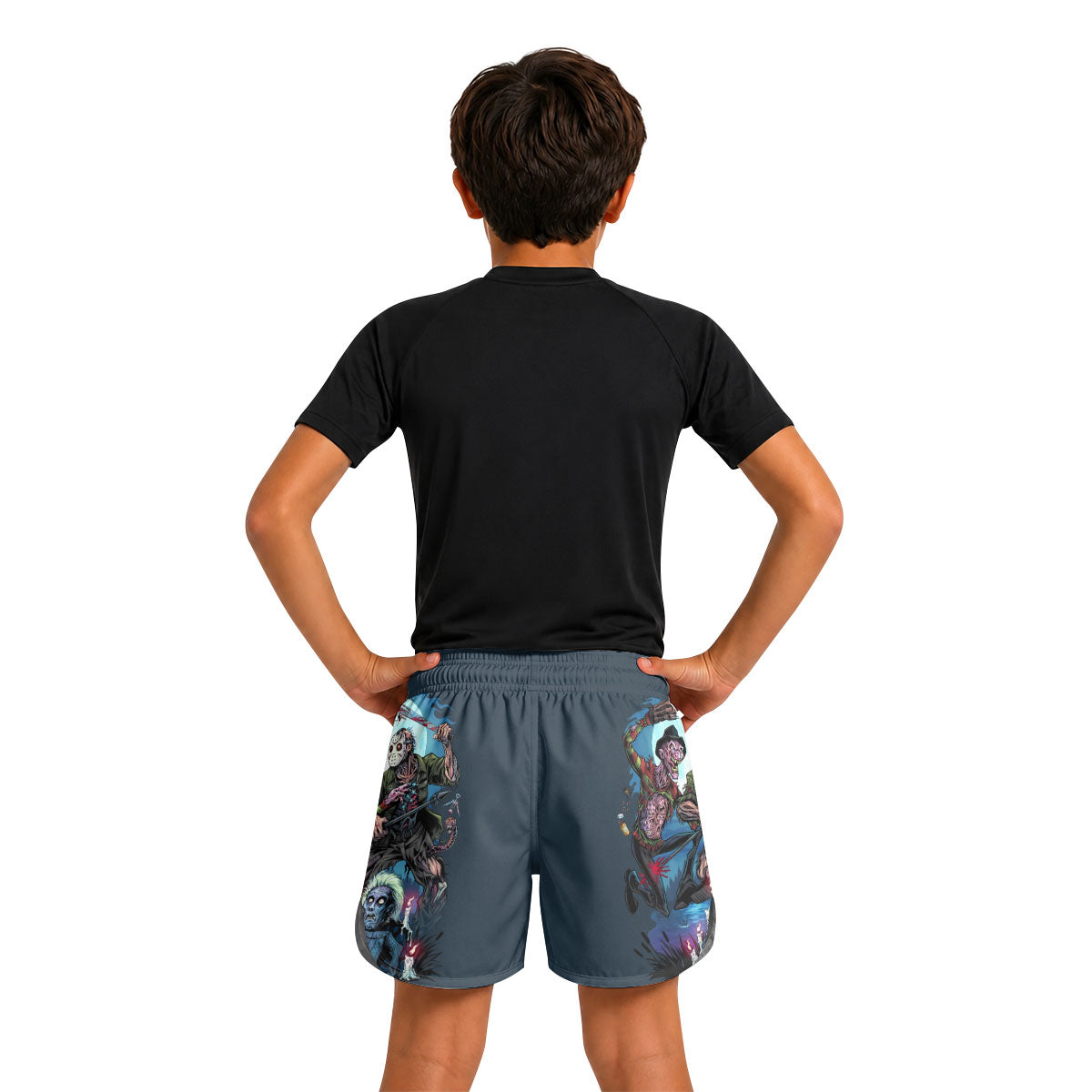 Freddy vs Jason Kids Grappling Shorts