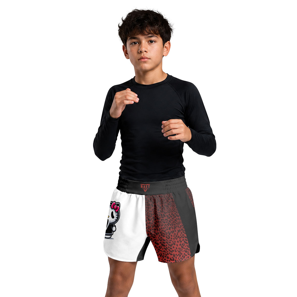 Ghostface Scream Kitty Kids Grappling Shorts