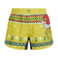 Grinch Santa Festive Kids Grappling Shorts