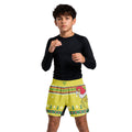 Grinch Santa Festive Kids Grappling Shorts