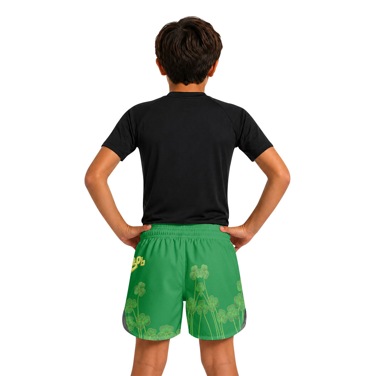 Happy St Krabby Patty Day Kids Grappling Shorts