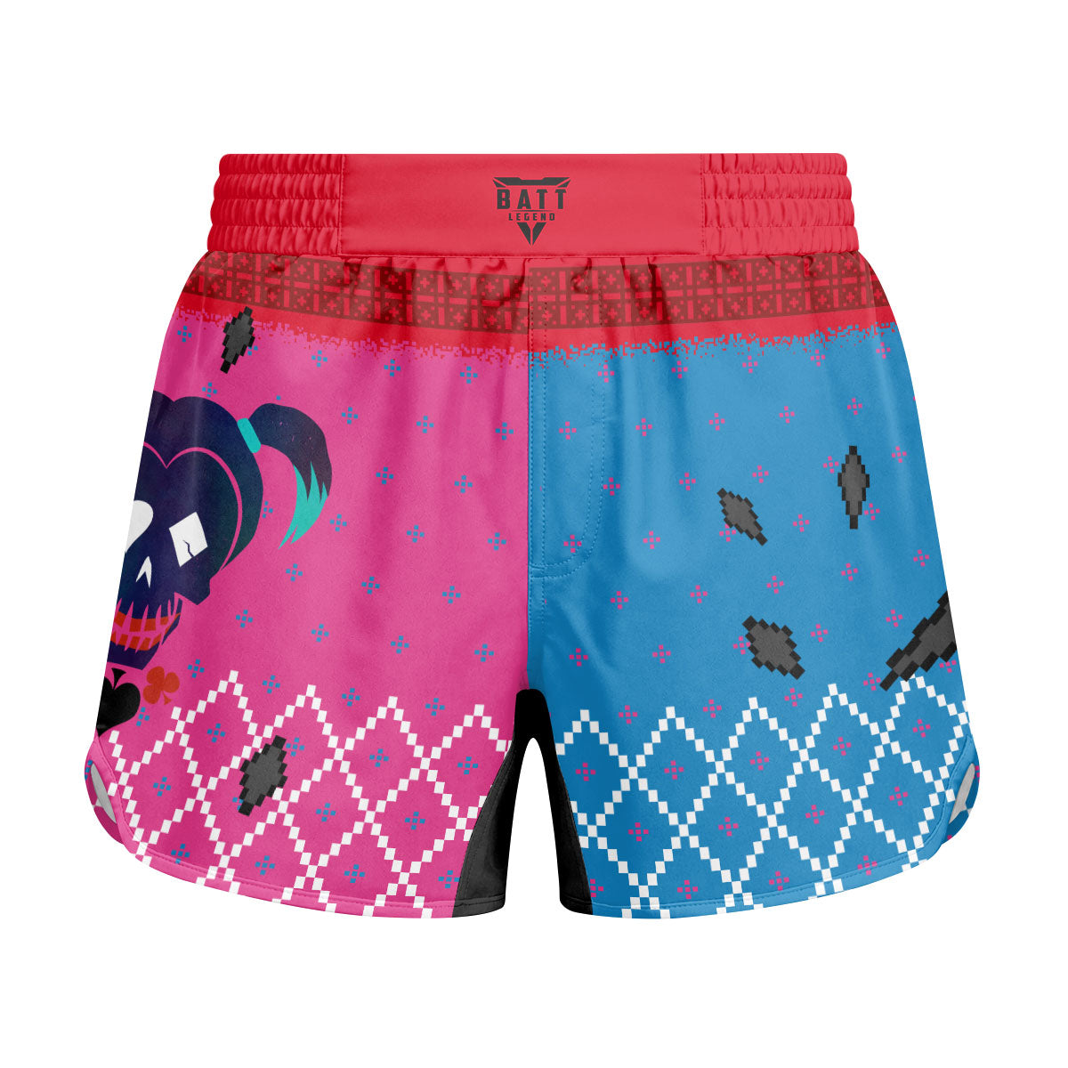Harley Quinn Lil Monster Christmas Kids Grappling Shorts