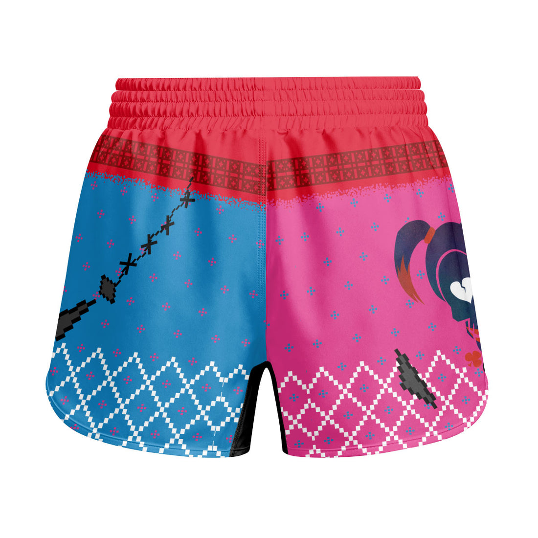 Harley Quinn Lil Monster Christmas Kids Grappling Shorts