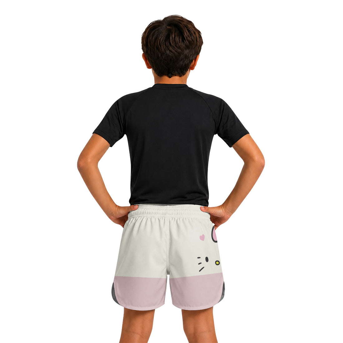 Hello Kitty Face Kids Grappling Shorts