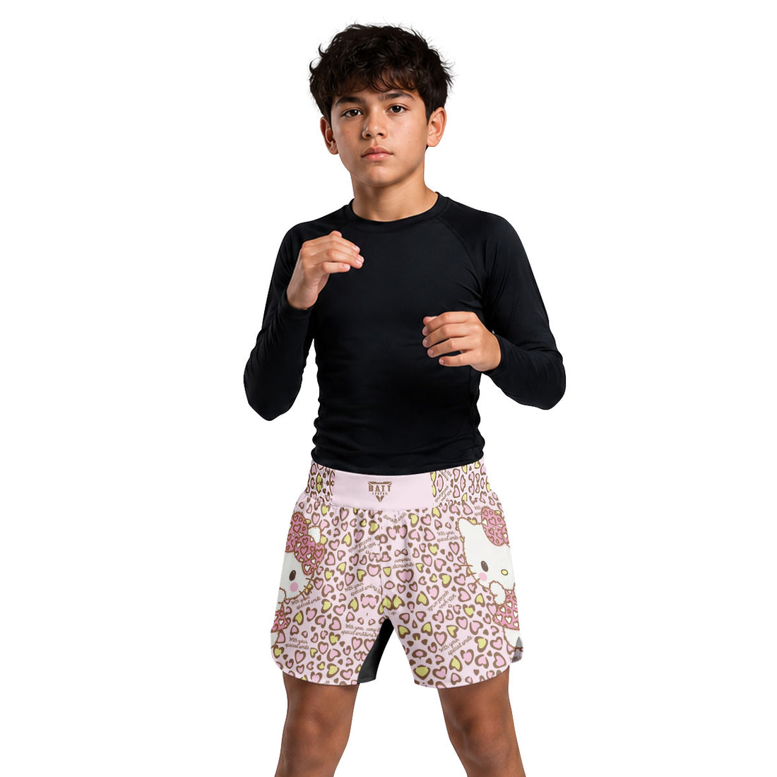 Hello Kitty Heart Snow Kids Grappling Shorts