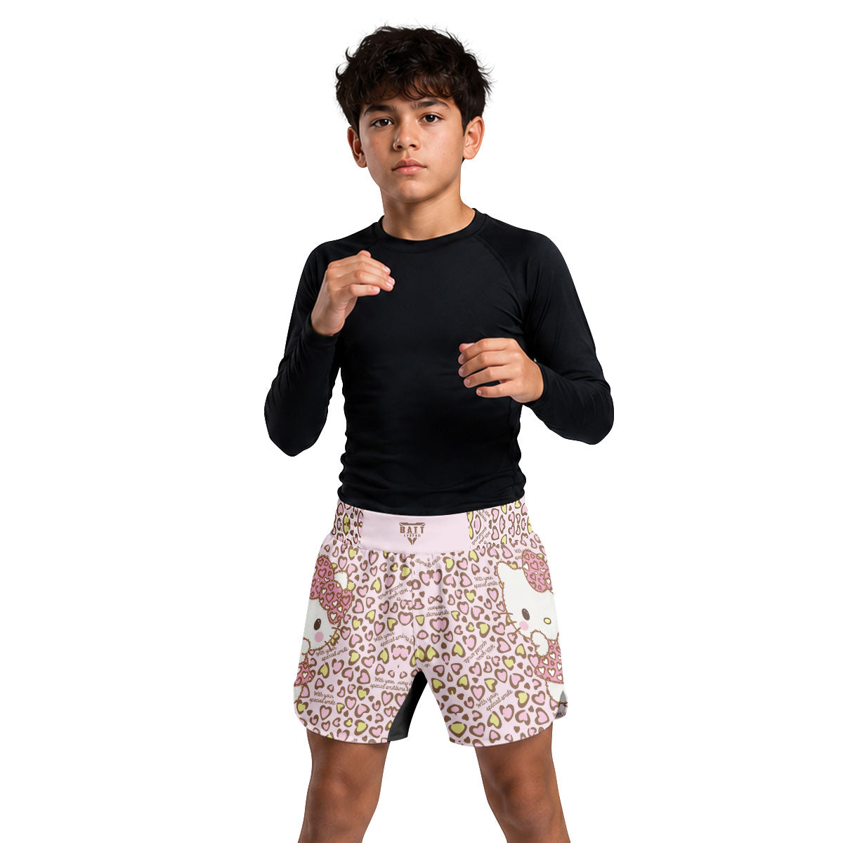Hello Kitty Heart Snow Kids Grappling Shorts