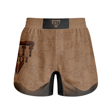 Hello Kitty Jiu Jitsu Brown Grappling Shorts