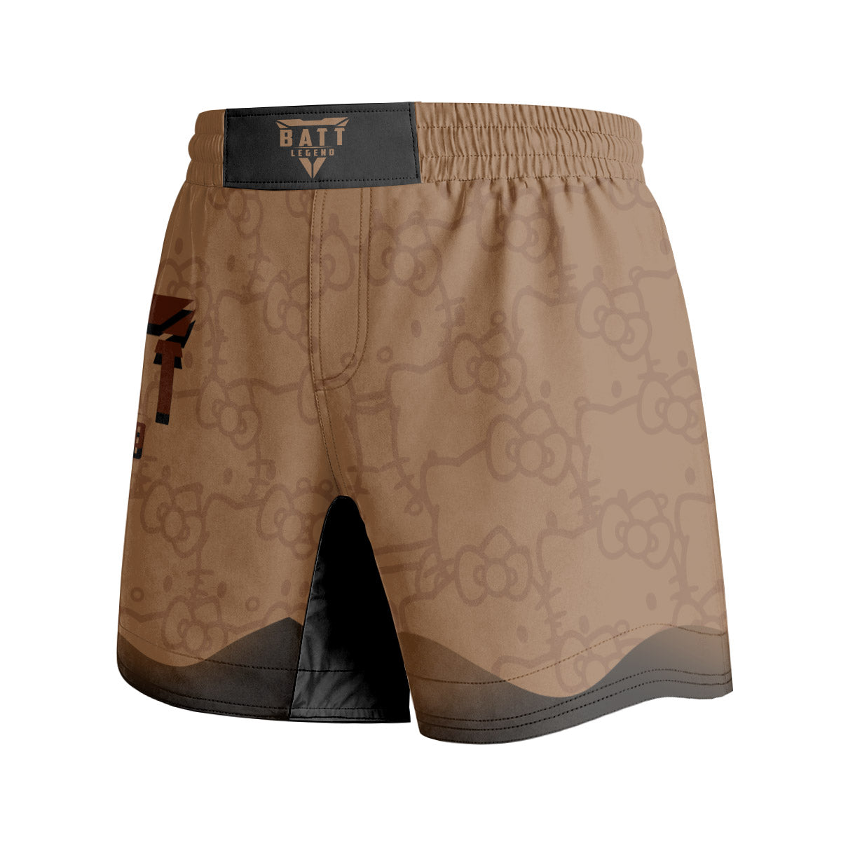 Hello Kitty Jiu Jitsu Brown Grappling Shorts