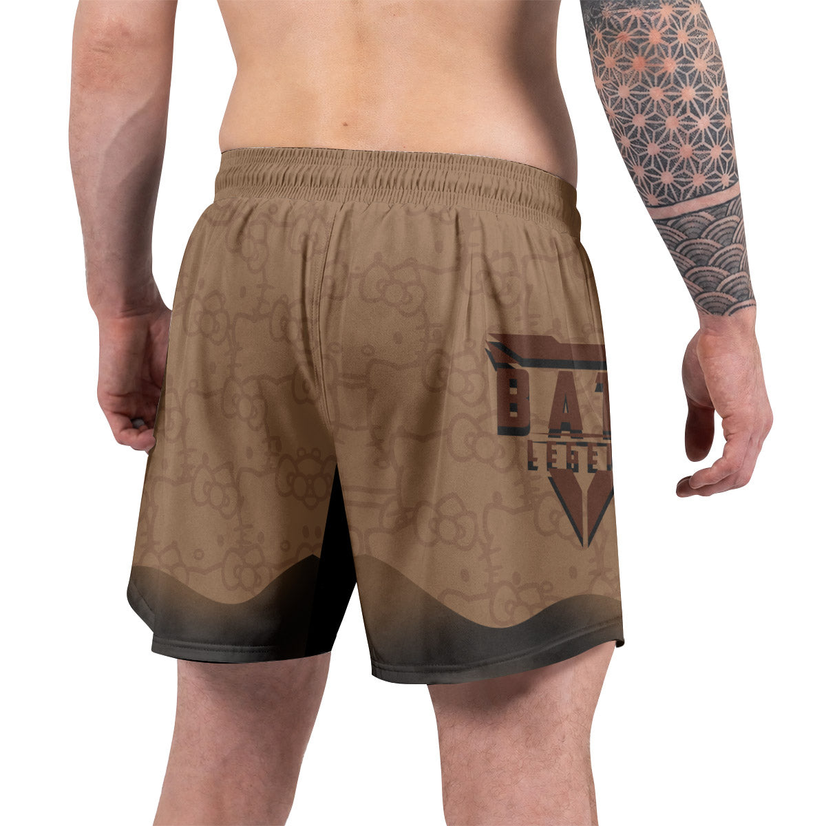 Hello Kitty Jiu Jitsu Brown Grappling Shorts