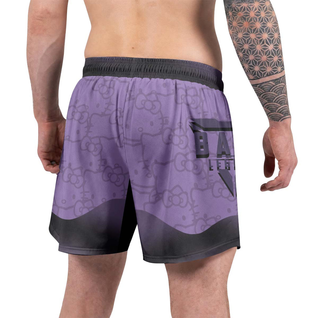 Hello Kitty Jiu Jitsu Purple Grappling Shorts