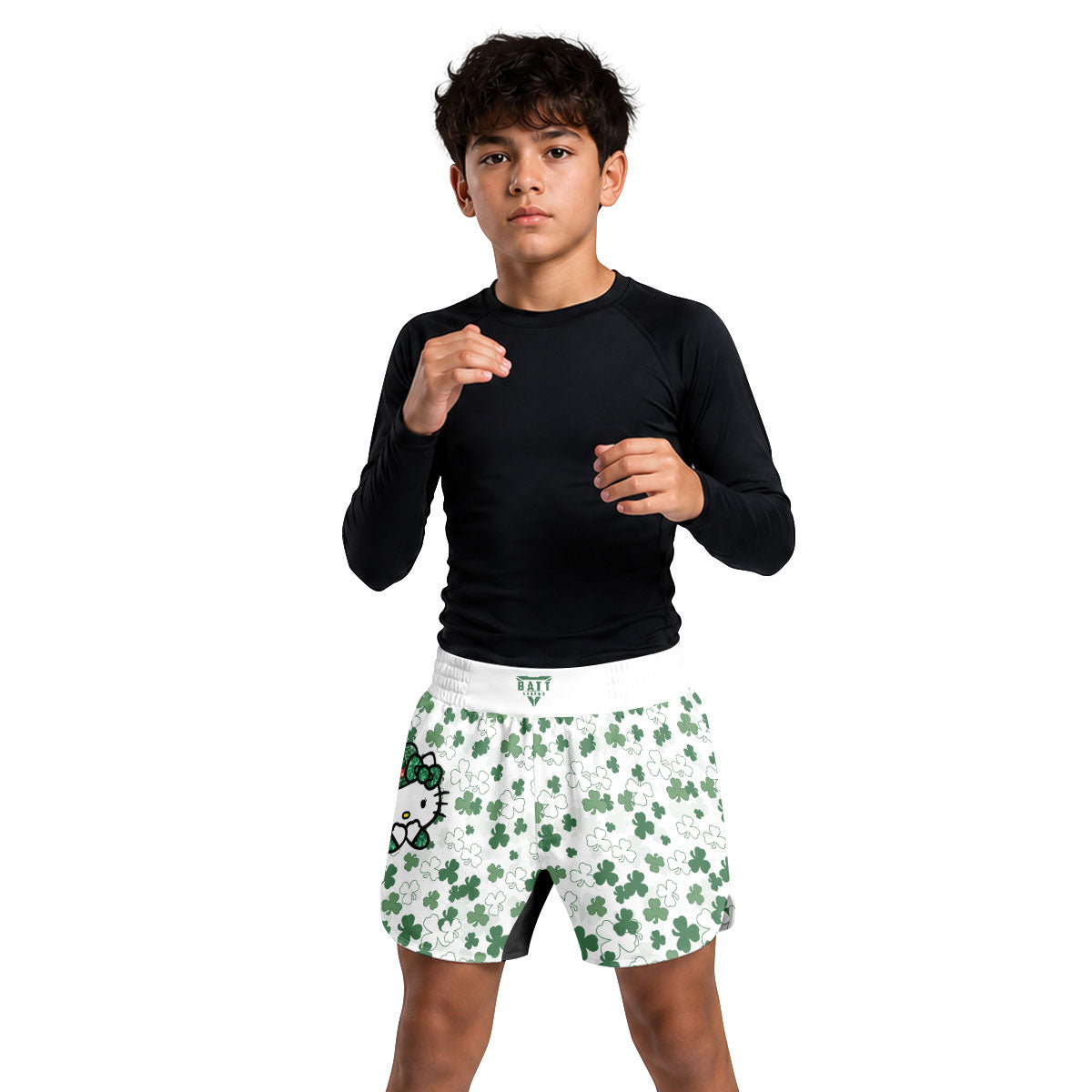 Hello Patrick Kitty Kids Grappling Shorts