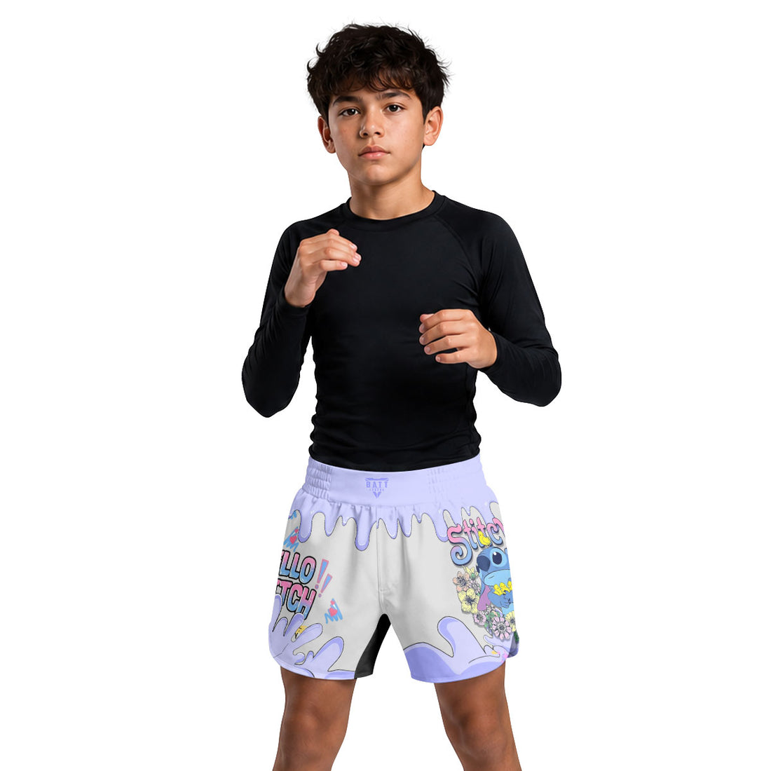 Hello Stitch Kids Grappling Shorts