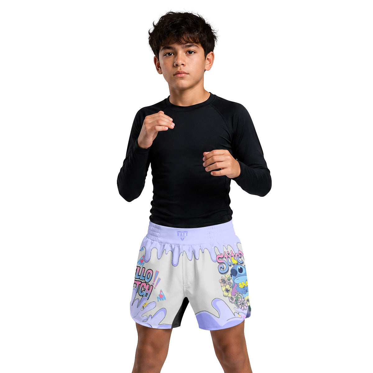 Hello Stitch Kids Grappling Shorts