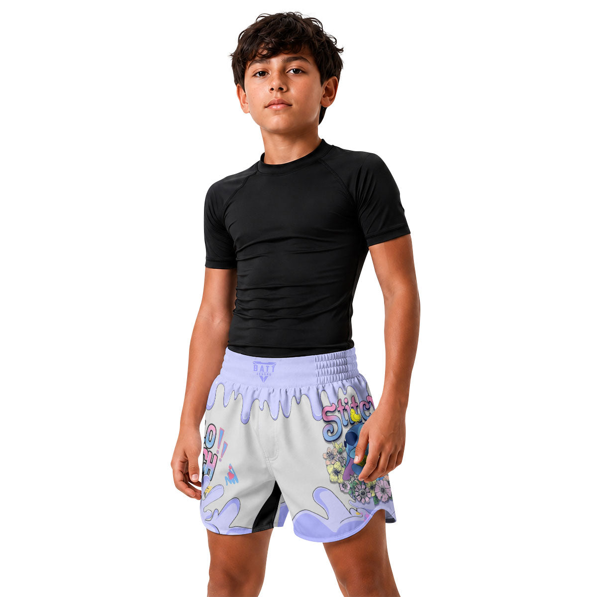 Hello Stitch Kids Grappling Shorts