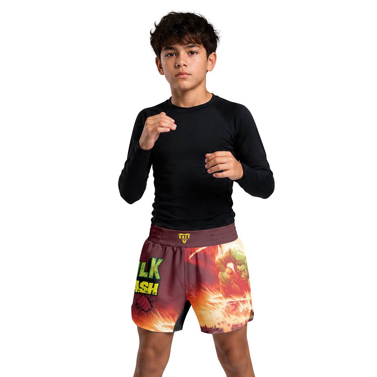 Hulk Smash Kids Grappling Shorts