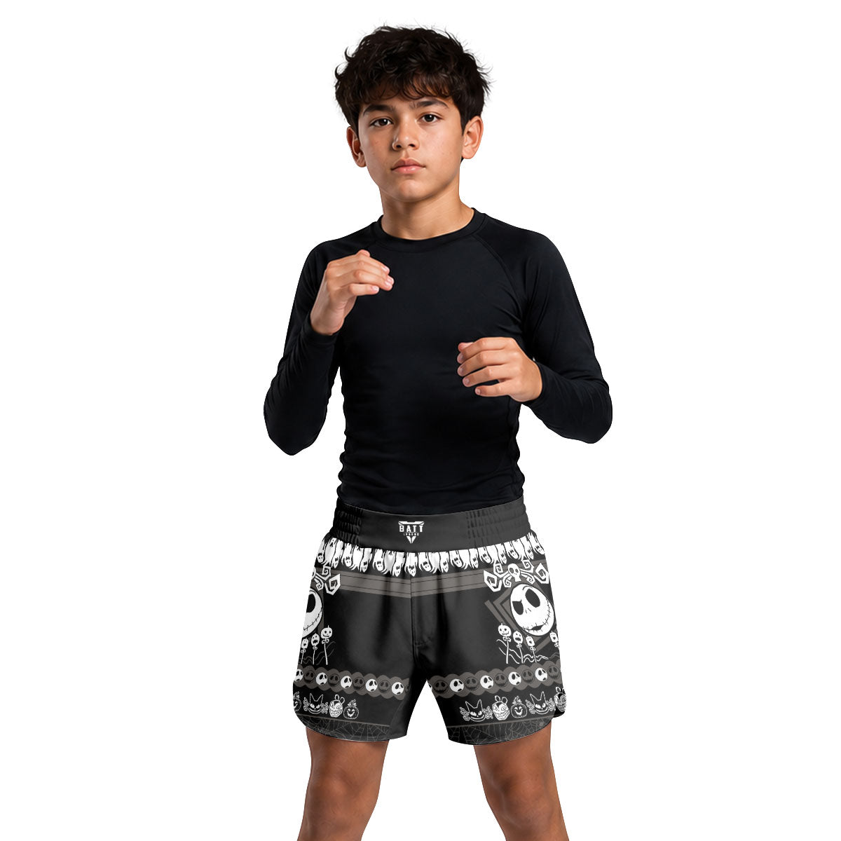 Jack Skellington Kids Grappling Shorts