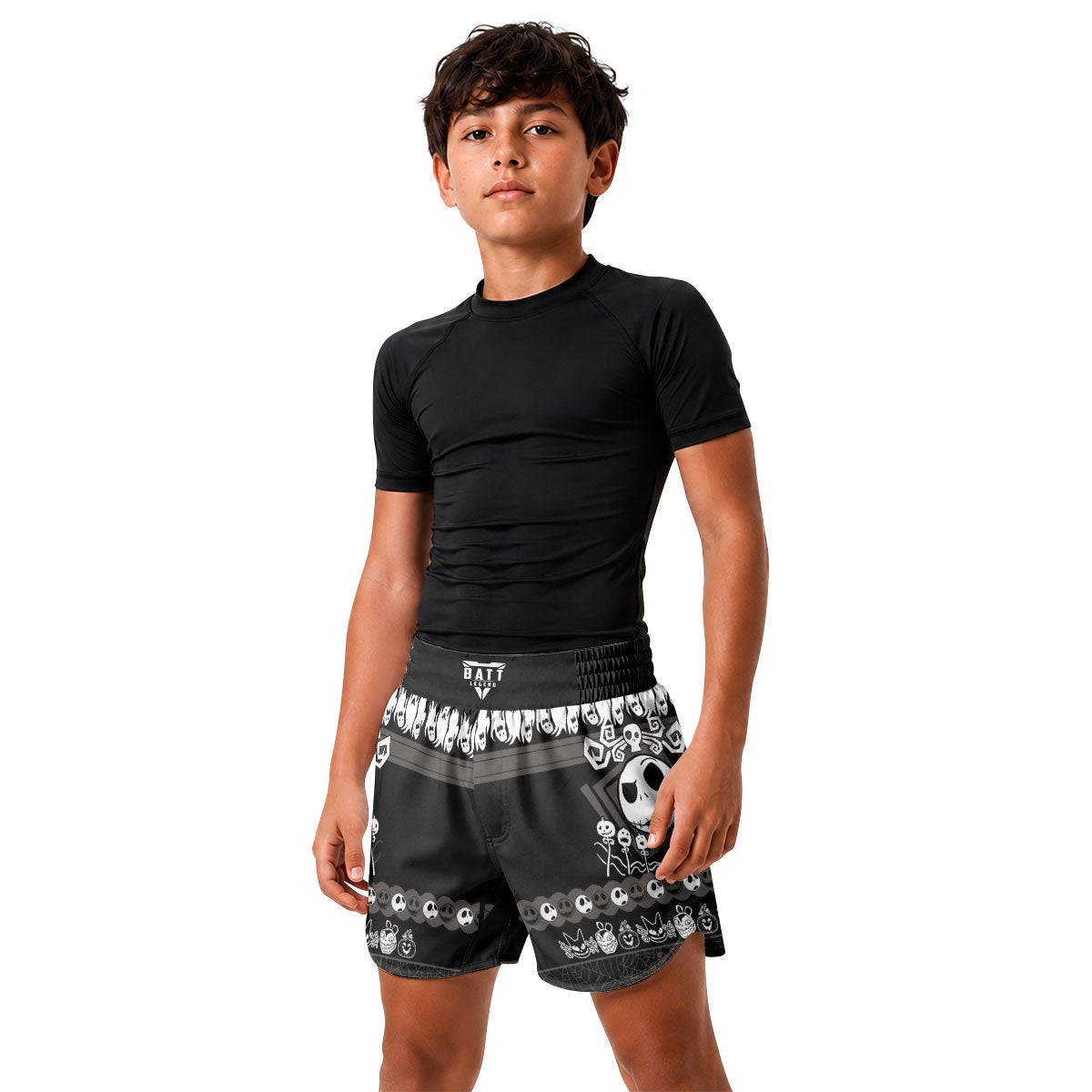 Jack Skellington Kids Grappling Shorts