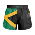 Jamaica Flag Diagonal Split Kids Grappling Shorts