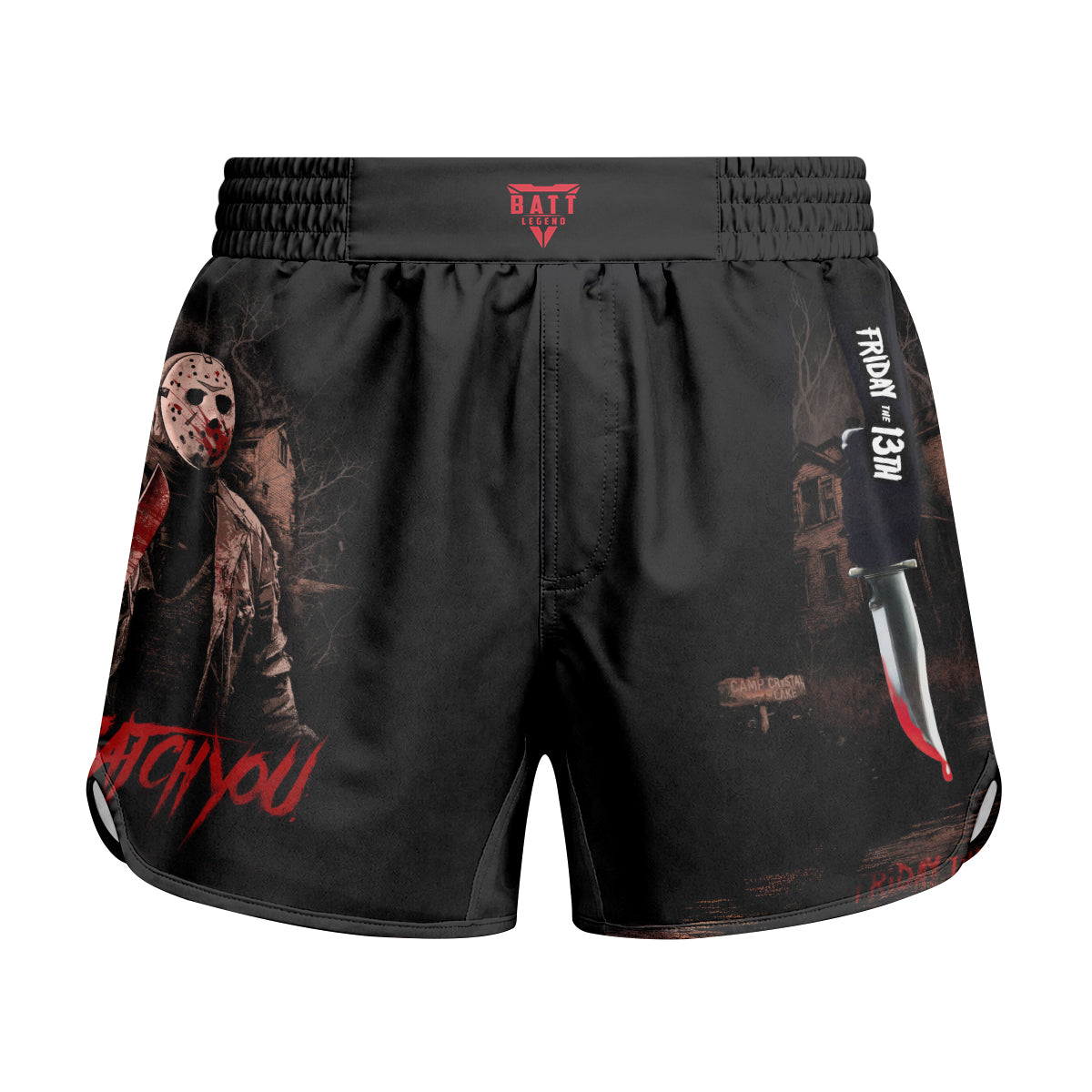 Jason Voorhees Hell Catch You Kids Grappling Shorts