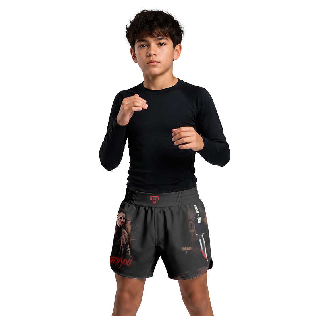 Jason Voorhees Hell Catch You Kids Grappling Shorts