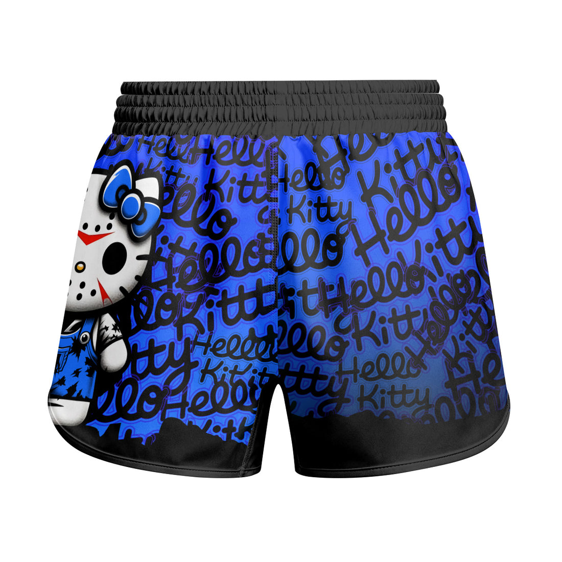 Jason Voorhees Kitty Blue Kids Grappling Shorts