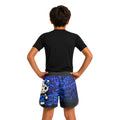 Jason Voorhees Kitty Blue Kids Grappling Shorts
