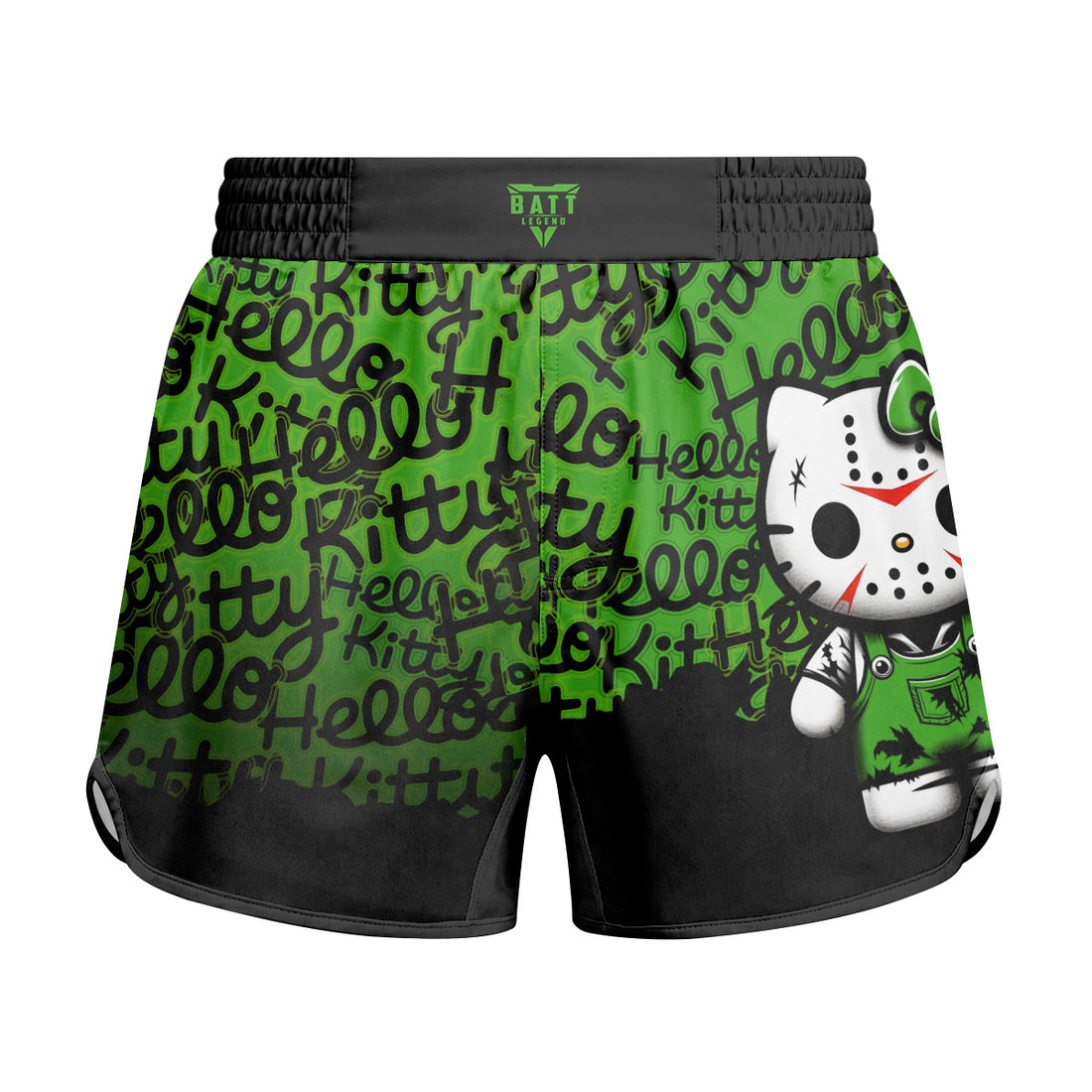Jason Voorhees Kitty Green Kids Grappling Shorts