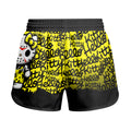 Jason Voorhees Kitty Yellow Kids Grappling Shorts
