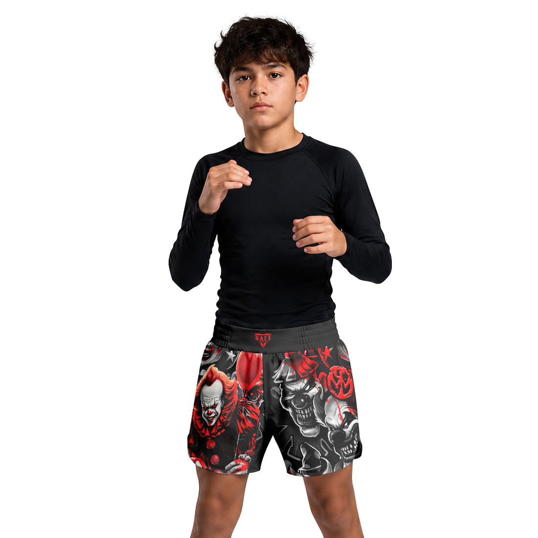 Killer Clown Pennywise Kids Grappling Shorts