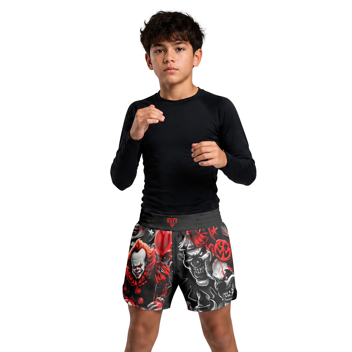 Killer Clown Pennywise Kids Grappling Shorts