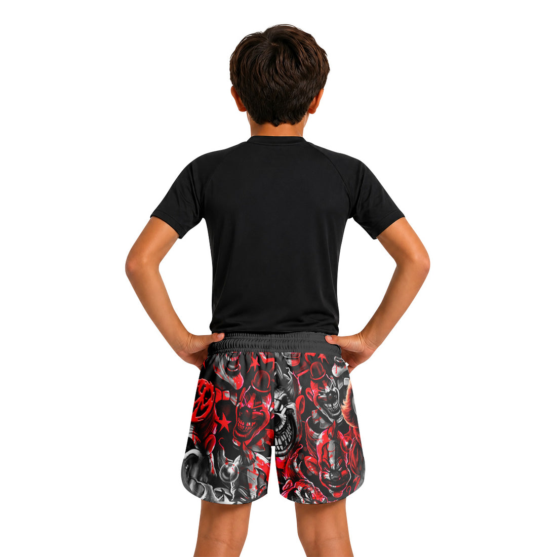 Killer Clown Pennywise Kids Grappling Shorts