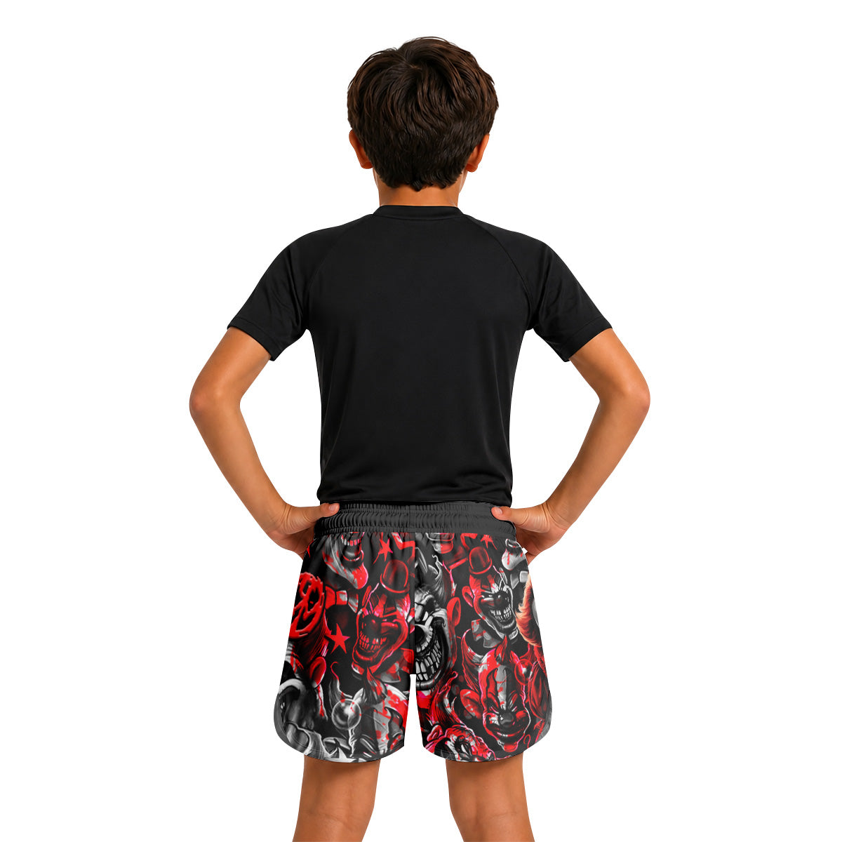 Killer Clown Pennywise Kids Grappling Shorts
