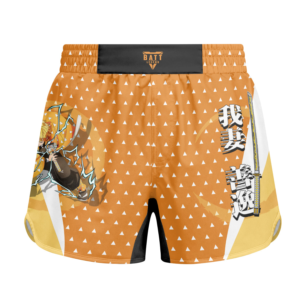 Kimetsu no Yaiba Agatsuma Zenitsu Kids Grappling Shorts