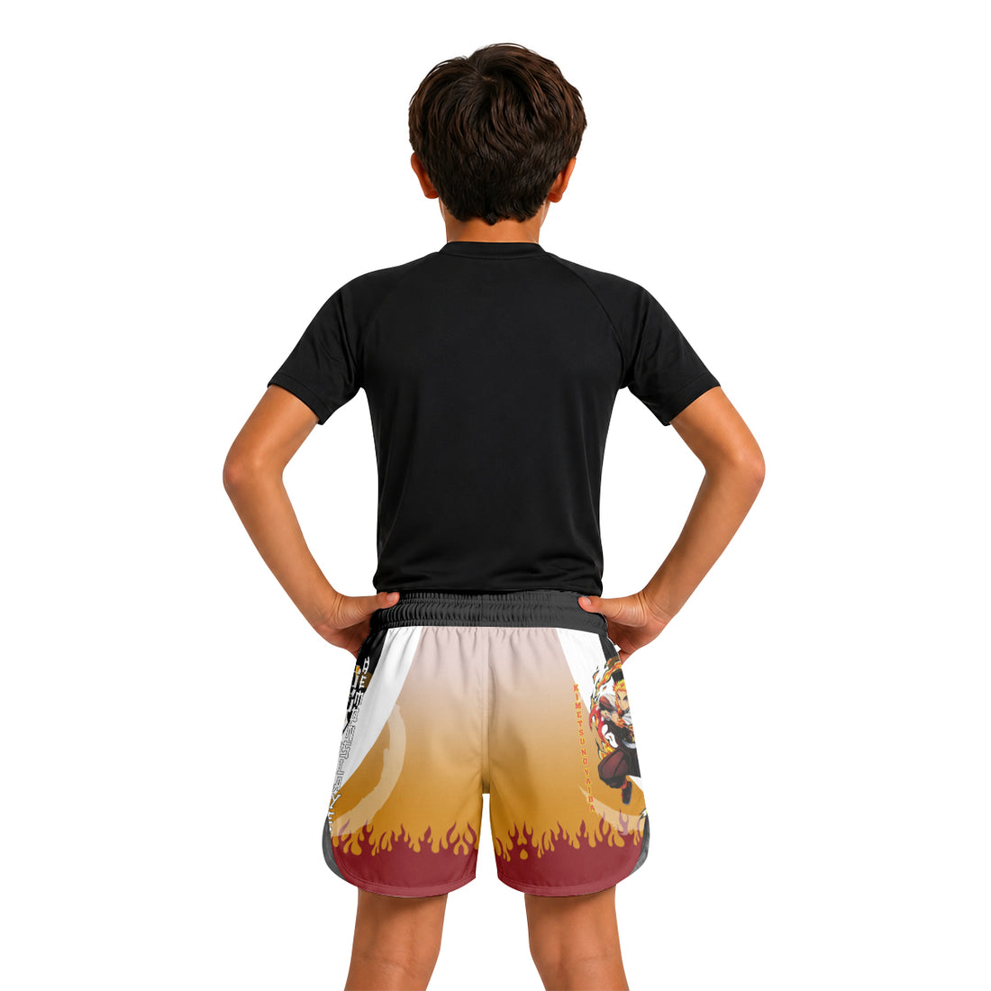 Kimetsu No Yaiba Rengoku Kyojuro Kids Grappling Shorts