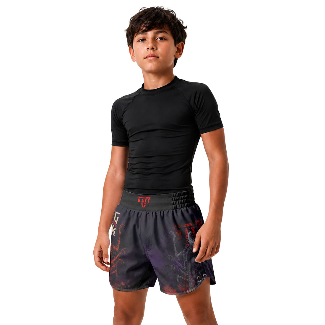King in Black Kids Grappling Shorts
