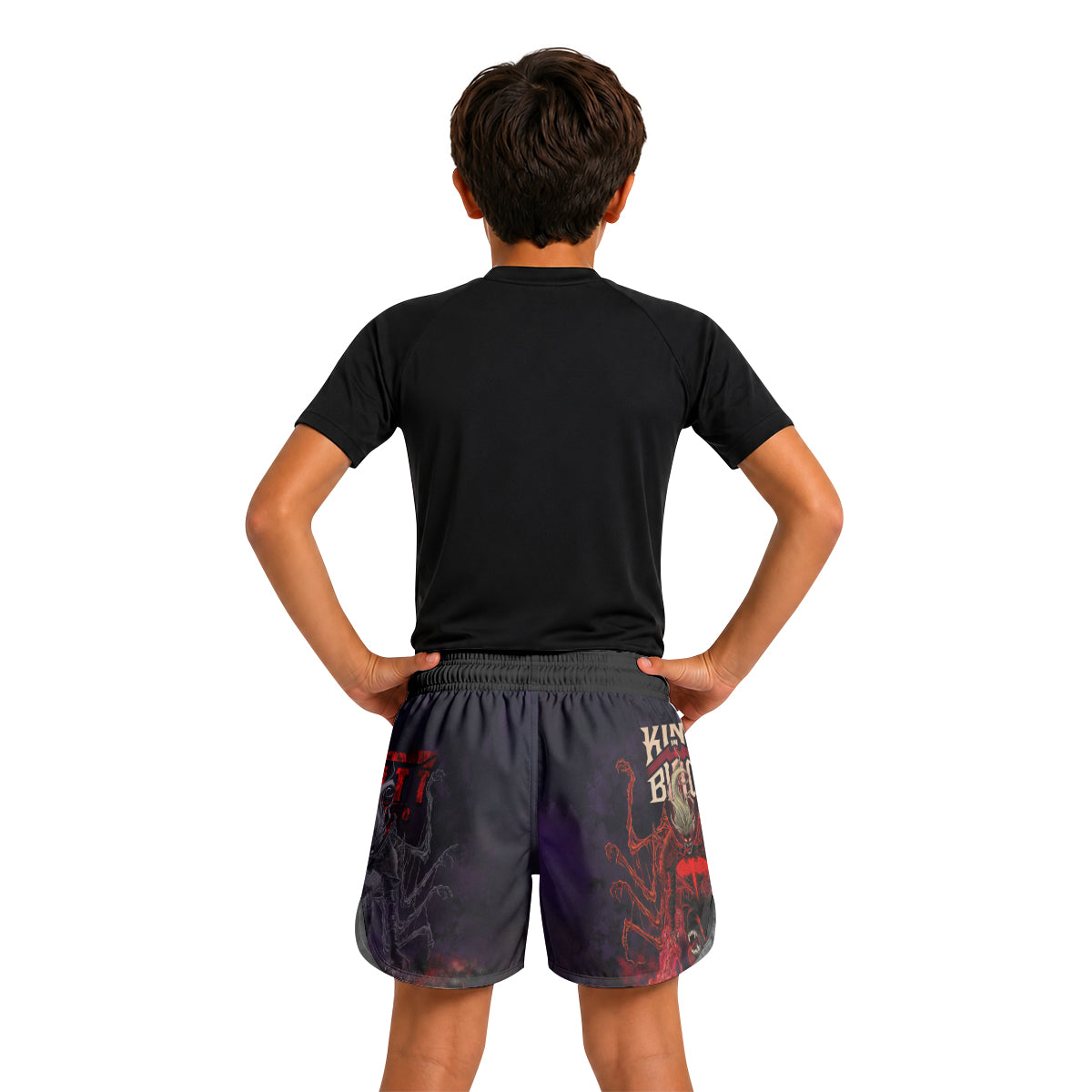 King in Black Kids Grappling Shorts