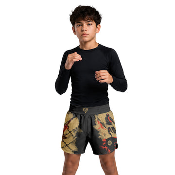 Kratos Ghost of Sparta Kids Grappling Shorts