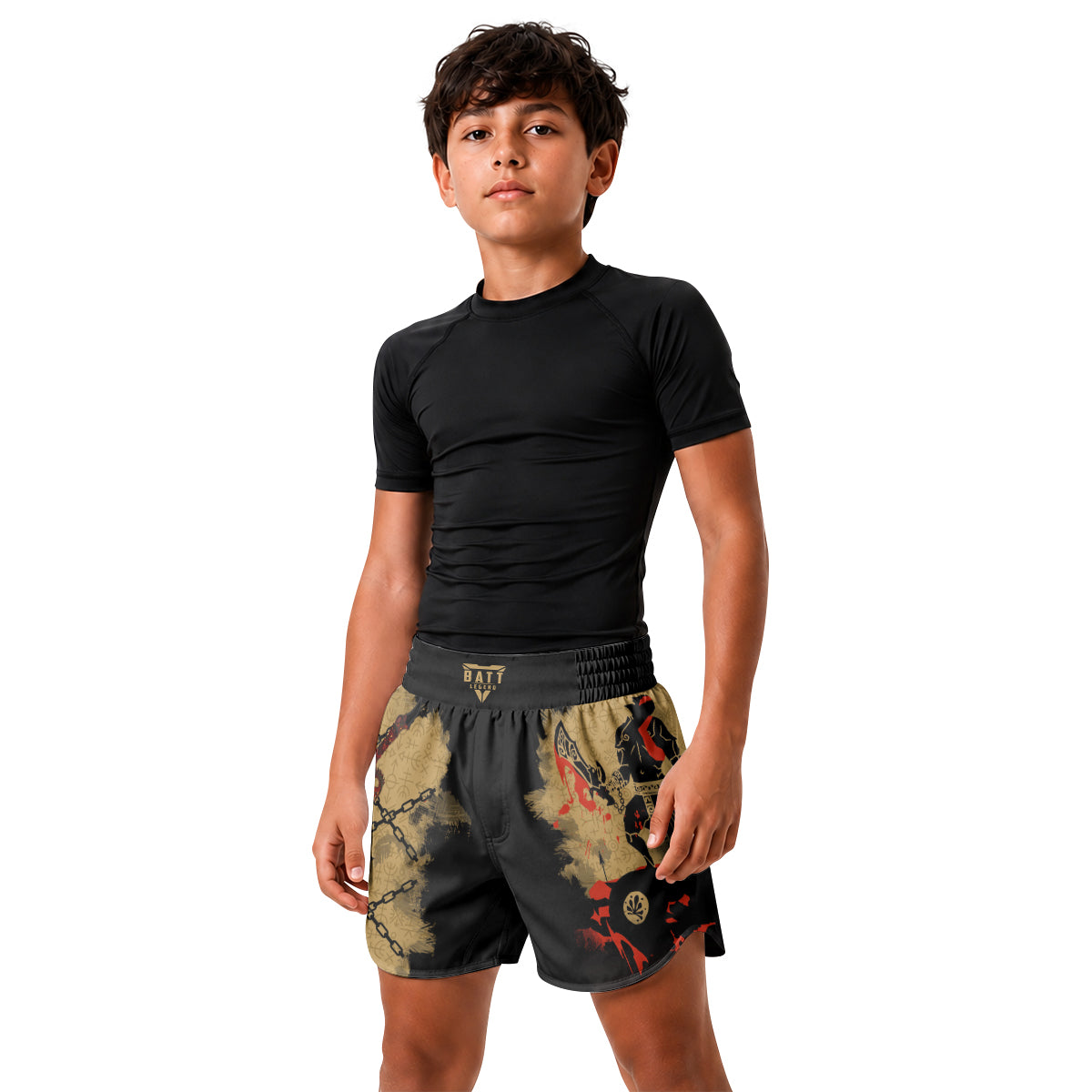 Kratos Ghost of Sparta Kids Grappling Shorts