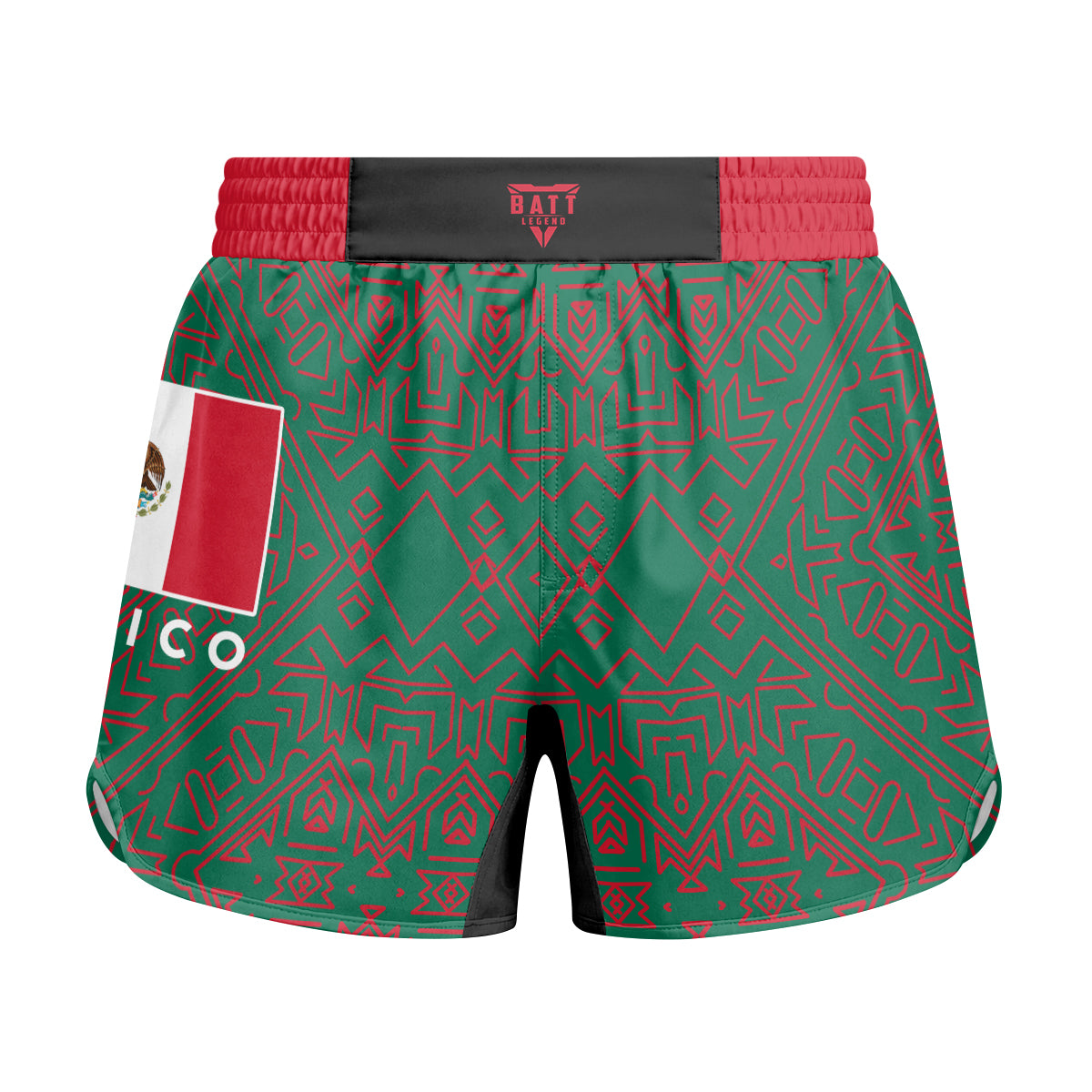 Mexico Flag Kids Grappling Shorts