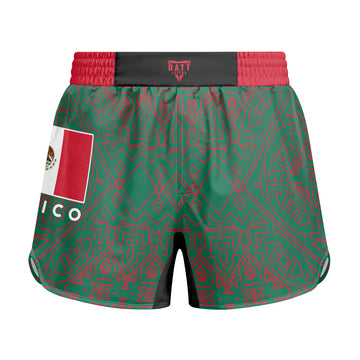 Mexico Flag Kids Grappling Shorts