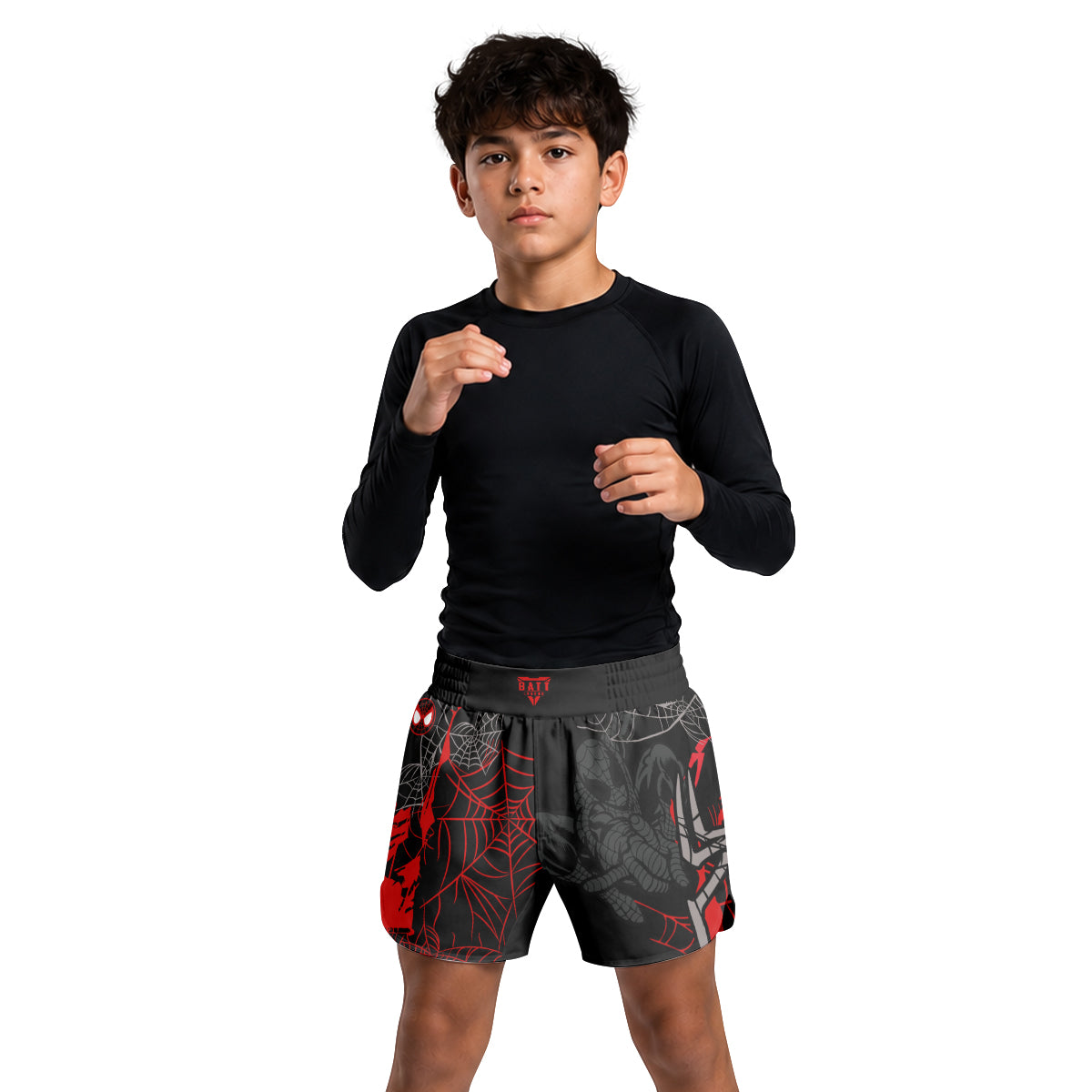 Mile Morale Spider Man Kids Grappling Shorts