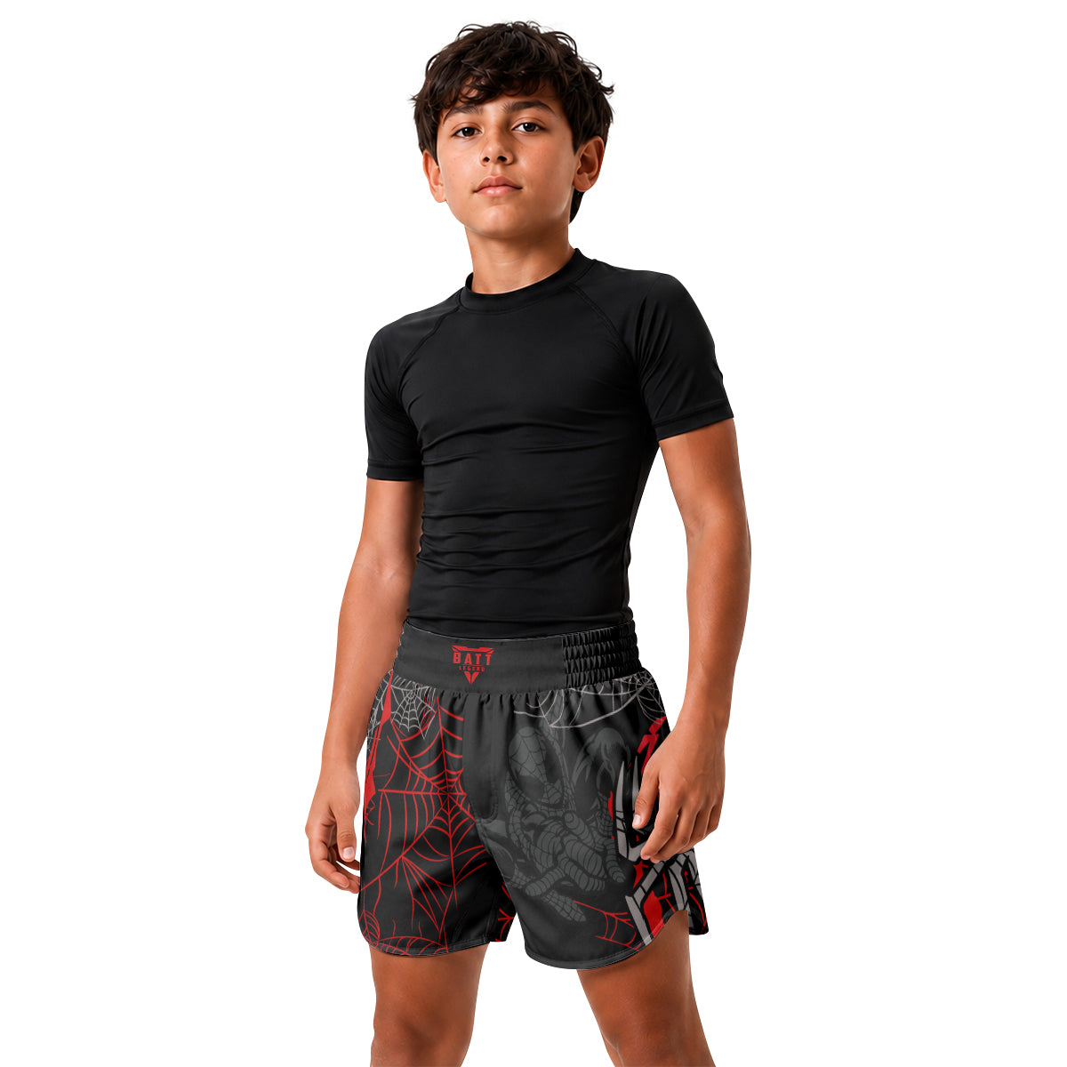 Mile Morale Spider Man Kids Grappling Shorts