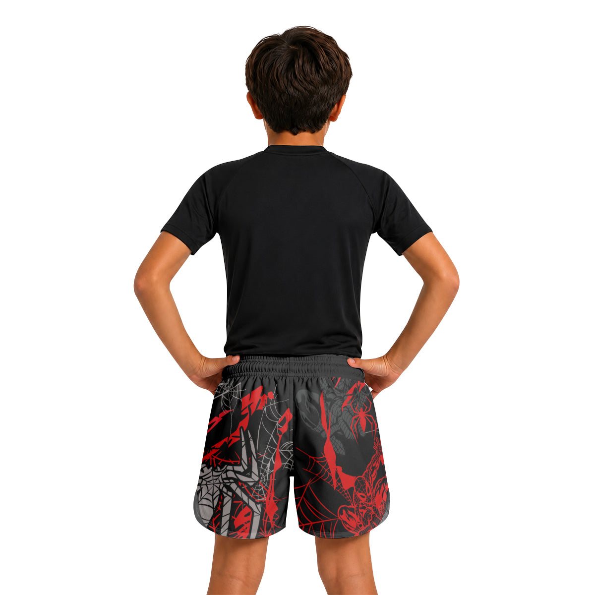 Mile Morale Spider Man Kids Grappling Shorts